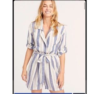 🎐JEN’S PIRATE BOOTY🎐IMPERIAL ROMPER BLUE STRIPE